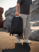 Secure tech carry backpack zippers. YKK-built for shoot environments.