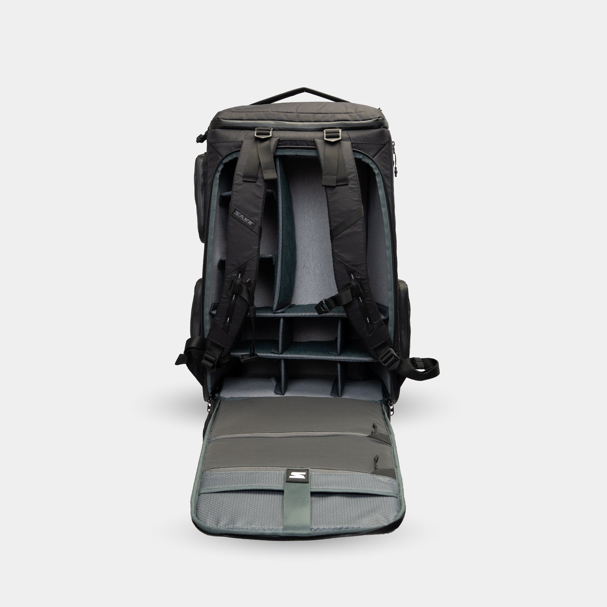 Travel backpack for creators—fits 16” laptop, drone, camera, and tech pouch with ease.