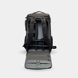Travel backpack for creators—fits 16” laptop, drone, camera, and tech pouch with ease.