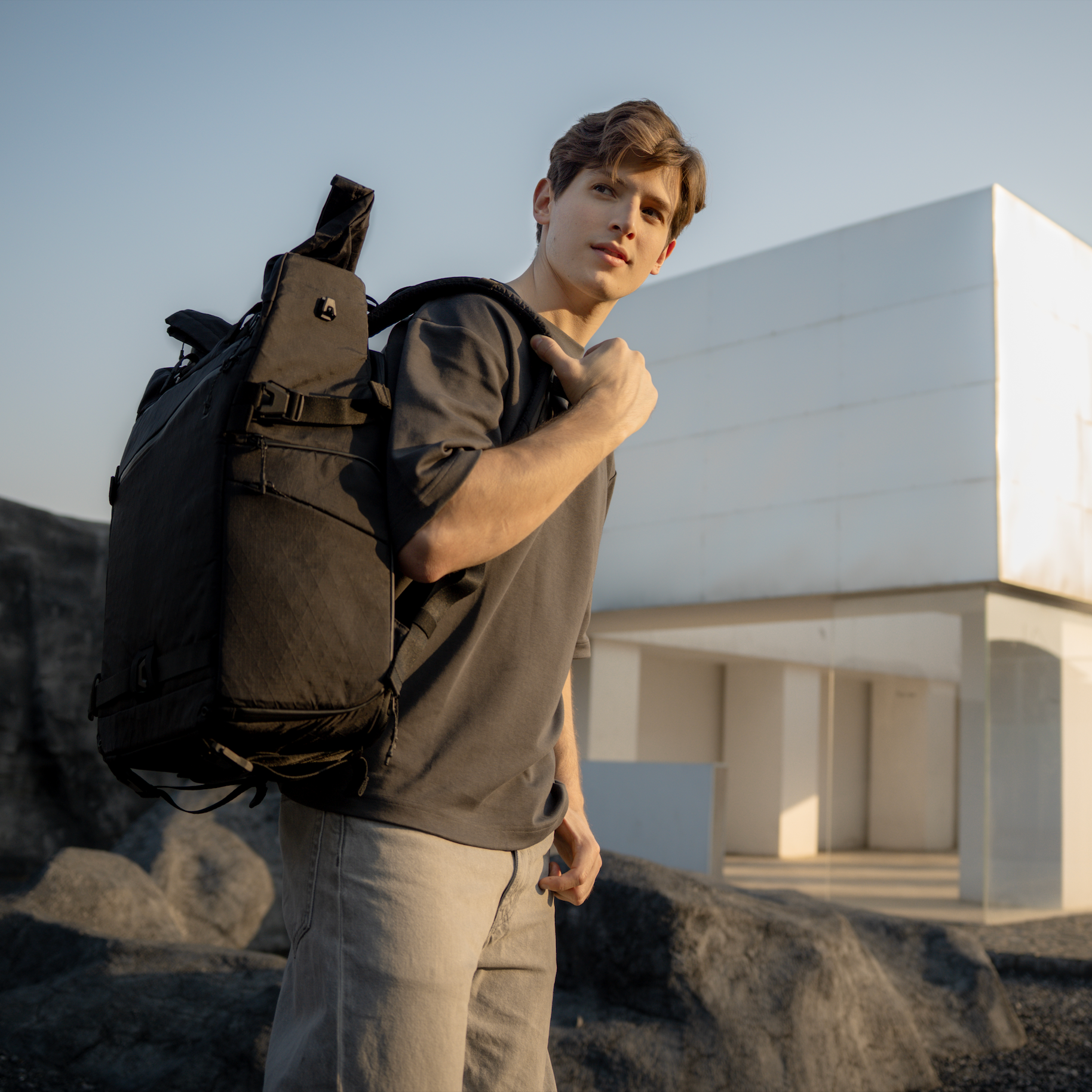 Carry-on compliant backpack for video production—keeps camera gear organized without bulk.