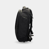 Close-up of adjustable side compression straps for load control backpack
